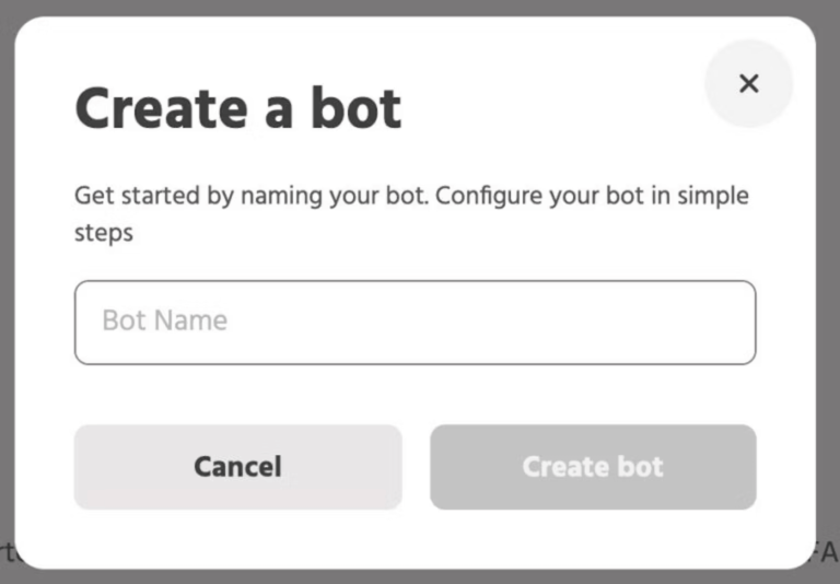 Creating your first bot