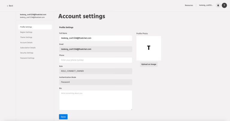 Managing your account